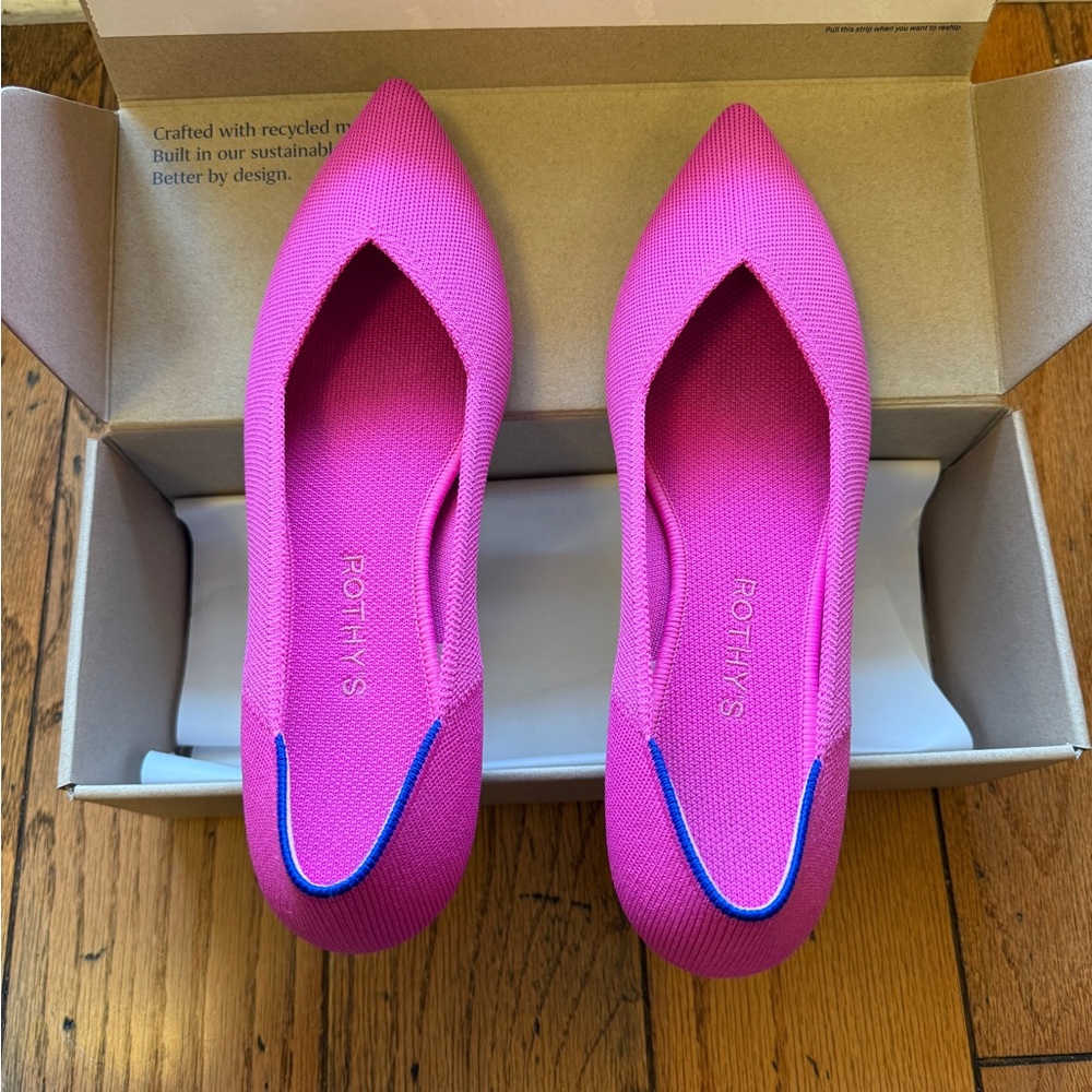Rothy's Dragonfruit Pink Points, 10.5